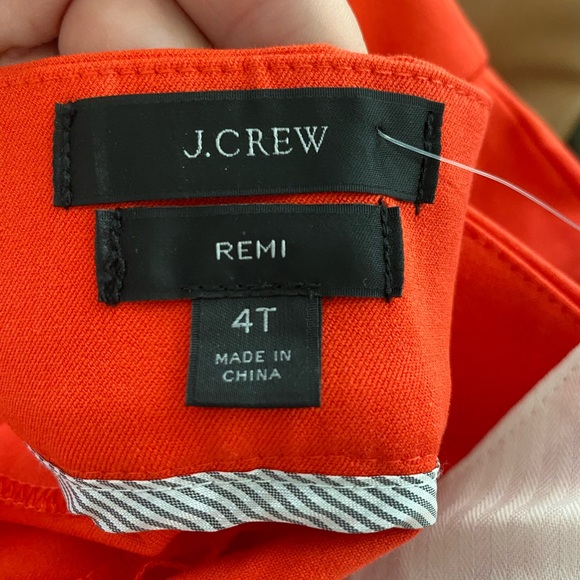 J. crew size 4 Tall new Remi pant in bi-stretch cotton in color grenadine. NWT - Picture 4 of 6